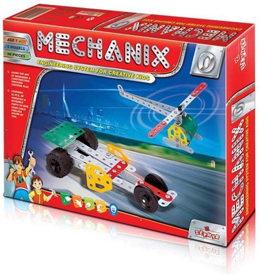 

Amaz-Hub Mechanix 3601002 Metal - 0 Engineering System for Creative Kids(Multicolor)