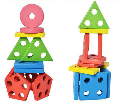 

GoAppuGo Colors and Shapes Puzzle Sorter - Wooden Educational toys for kids 2, 3 or 4 years old boys girls(Multicolor)