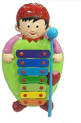 

Baby Tintin Attractive 7 Notes Cartoon Musical Instrument Featured Xylophone Toy For Kids(Multicolor)
