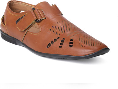 

K KING Men Tan Sandals