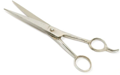 ShopTop Barber with finger rest - 180mm Scissors Scissors(Set of 1, Silver)