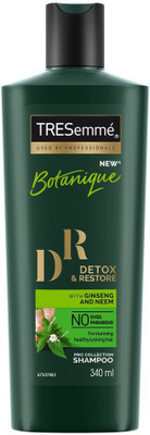 

TRESemme Detox & Restore Shampoo-No Parabens, No Dyes(340 ml)