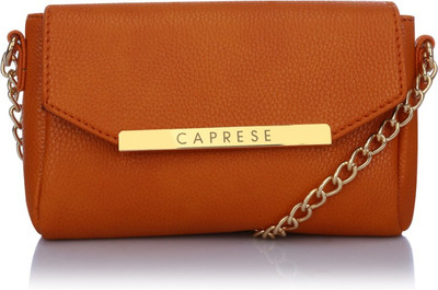 

Caprese Women Casual Tan PU Sling Bag