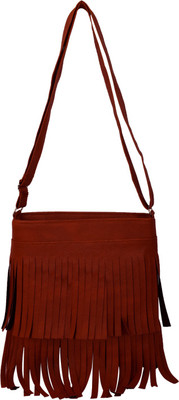 

capreo Women Casual Gold PU Sling Bag