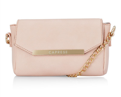 

Caprese Women Evening/Party Pink PU Sling Bag