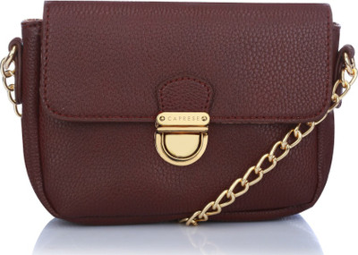 

Caprese Women Casual Maroon PU Sling Bag