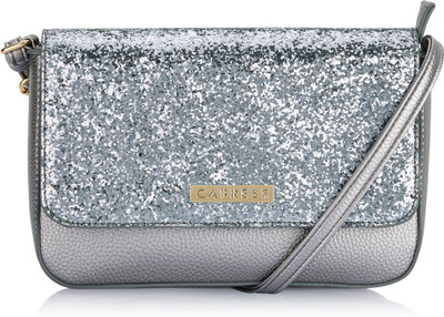 

Caprese Women Casual Grey PU Sling Bag