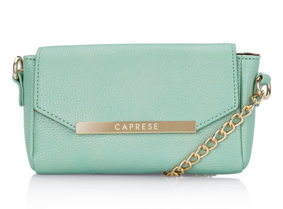 

Caprese Women Casual Green, Gold PU Sling Bag, Gold;green