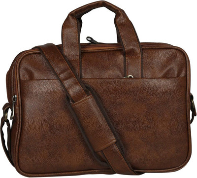 

HANDCUFFS Men Casual Brown Leatherette Sling Bag