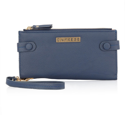 

Caprese Women Casual Blue Artificial Leather Wallet(12 Card Slots)