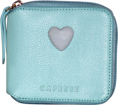 

Caprese Women Casual Blue Artificial Leather Wallet(12 Card Slots), Aqua