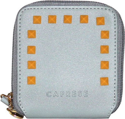 Caprese Women Casual Grey Artificial Leather Wallet(12 Card Slots), Beige