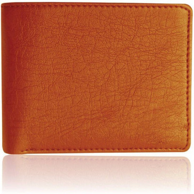 

FOSSO Men Tan Artificial Leather, Canvas, Wood Wallet(9 Card Slots), Tan elbam wallet