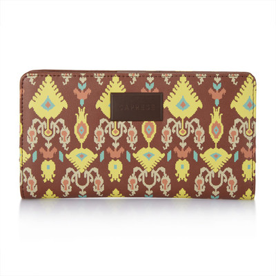 

Caprese Women Casual Multicolor Artificial Leather Wallet(12 Card Slots), Brown