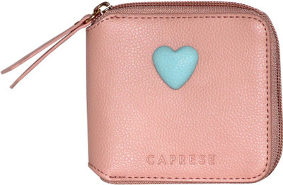

Caprese Women Casual Pink Artificial Leather Wallet(12 Card Slots), Peach
