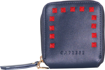 

Caprese Women Casual Blue Artificial Leather Wallet(12 Card Slots), Navy