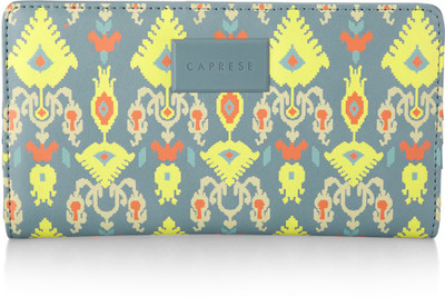 

Caprese Women Casual Grey Artificial Leather Wallet(12 Card Slots), Blue