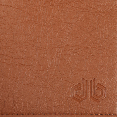 Designer Bugs Men Tan Artificial Leather Wallet(7 Card Slots)