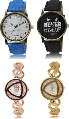 LOREM FZ 27_28 _ 238_239 Combo Watches With Unique & Fancy Look Attractive Watch - For Men & Women