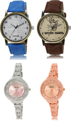 

LOREM FZ 28_29 _ 225_226 Combo Watches With Unique & Fancy Look Attractive Watch - For Men & Women