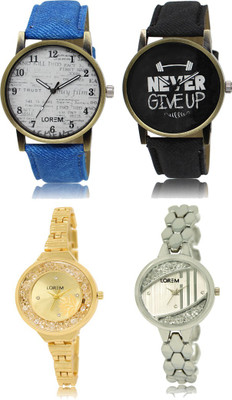 

LOREM FZ 27_28 _ 223_224 Combo Watches With Unique & Fancy Look Attractive Watch - For Men & Women