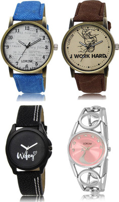 

LOREM FZ 28_29 _ 233_234 Combo Watches With Unique & Fancy Look Attractive Watch - For Men & Women