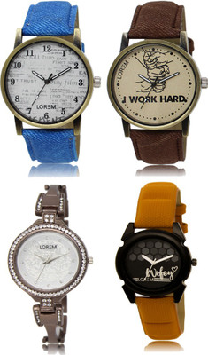 

LOREM FZ 28_29 _ 235_236 Combo Watches With Unique & Fancy Look Attractive Watch - For Men & Women