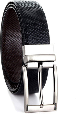 

Tamanna Men Formal Brown, Black Genuine Leather Reversible Belt, Black;brown