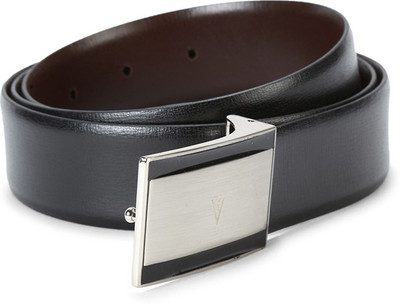 

Van Heusen Men Formal Black Genuine Leather Reversible Belt