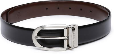 

Louis Philippe Men Formal Black Genuine Leather Belt, Louis Philippe Men Formal Black Genuine Leather Reversible Belt