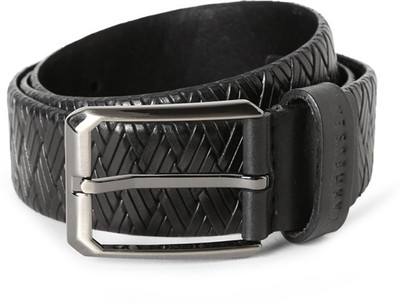 

Van Heusen Men Casual Black Genuine Leather Belt
