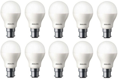 PHILIPS 9 W Basic Standard B22 LED Bulb(White, Pack of 10)