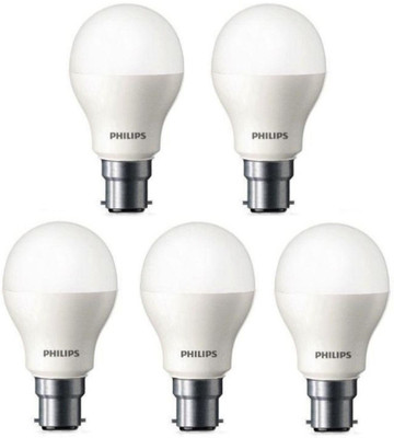 PHILIPS 9 W Basic Standard B22 LED Bulb(White, Pack of 5)