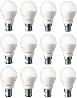 PHILIPS 9 W Basic Standard B22 LED Bulb(White, Pack of 12)