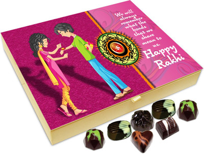 

Chocholik Rakhi Gift Box - We Will Always Remember What The Bonds That We Share - 20pc Truffles(240 g)