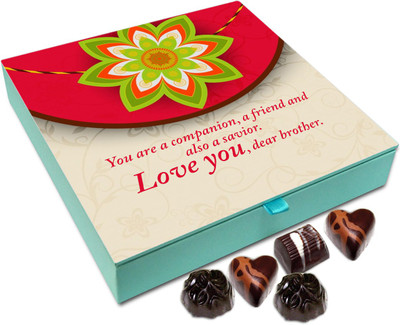 

Chocholik Rakshabandhan Gift Box - You Are A Companion, A Friend And A Savior - 9pc Truffles(108 g)