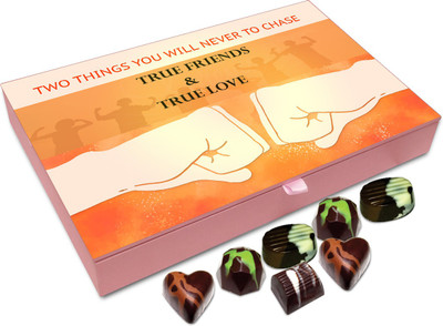 

Chocholik Friendship Gift - True Friends and True Love -12pc Truffles(144 g)
