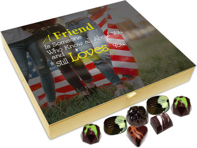 

Chocholik Friendship Gift - A Friend Is Someone Who Know All About You and Still Love You -20pc Truffles(240 g)
