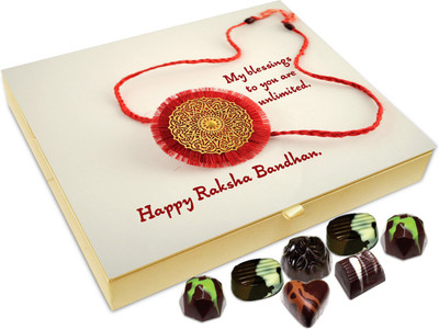 

Chocholik Rakshabandhan Gift Box - My Blessings To You Are Unlimited - 20pc Truffles(240 g)