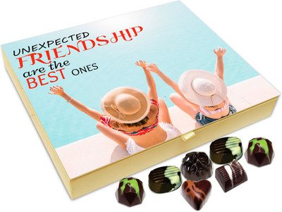 

Chocholik Friendship Gift - Unexpected Friendship Are the Best Ones -20pc Truffles(240 g)