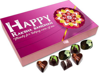 

Chocholik Rakshabandhan Gift Box - Thanks For Taking Care Of Me - 12pc Truffles(144 g)