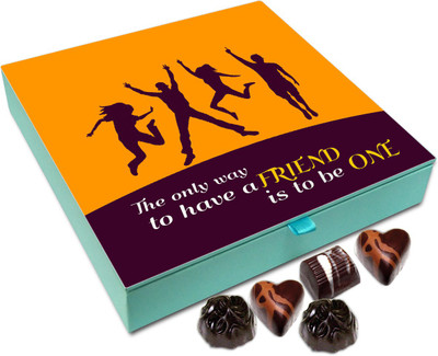 

Chocholik Friendship Gift - The Only Way to Have a Friend Is to Be One - 9pc Truffles(108 g)