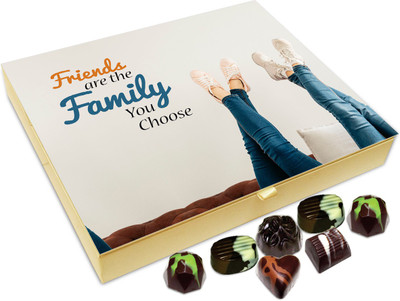

Chocholik Friendship Gift - Friends Are the Family You Choose -20pc Truffles(240 g)