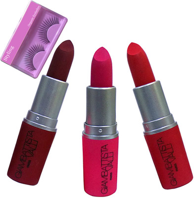 

styling Eyelashes, Giambattista Matte Lipstick Set of 3(Set of 4)