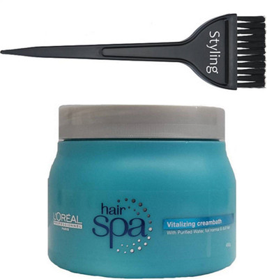 

Styling Hair brush With loreal hair spa vitalizing creambath(Set of 2)