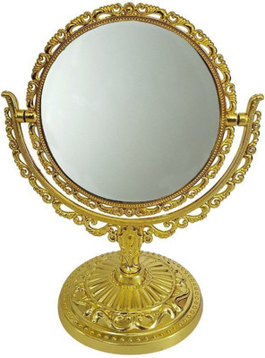 

INAAYA Oval Shaped Double-Sided Makeup Mirror, 1x/7x magnification, Polished Chrome Finish (MIR-20)