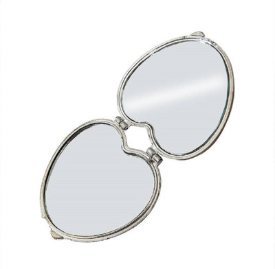 

BOXO Heart Shape Folding Magnifying Compact Mirror face Mirror for Women, Multicolor, 45 Gram, Pack Of 1
