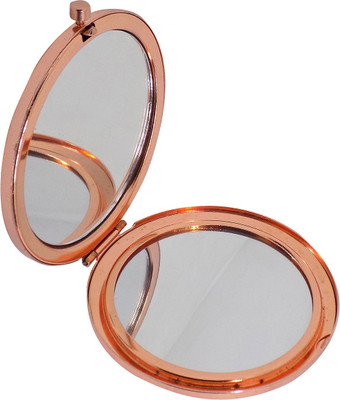 

Majik Folding Compact Mirrors For Women Make Up Back With Flower Design ( m 3 )