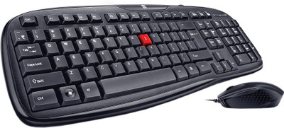 Iball WinTop Mouse & Wired USB Laptop Keyboard(Black)