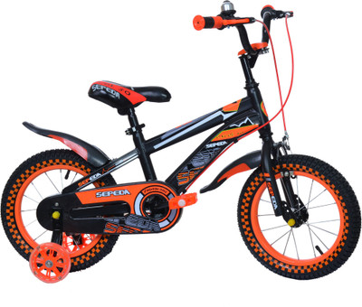 Sepeda SEP-14INCH-BLACKORANGE 14 T Road Cycle(Single Speed, Black, Orange)